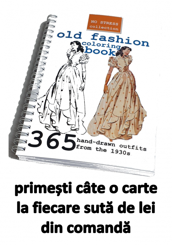 Old Fashion Coloring Book - cum primesti cartea gratuit