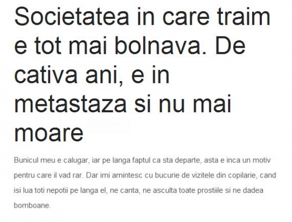 Pe vremea mea, mi-era teama ca bunicul o sa-mi dea o palma, nu ca o sa ma violeze...