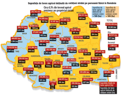 Strainii cumpara teren in Romania. Vezi cat detin deja in Prahova