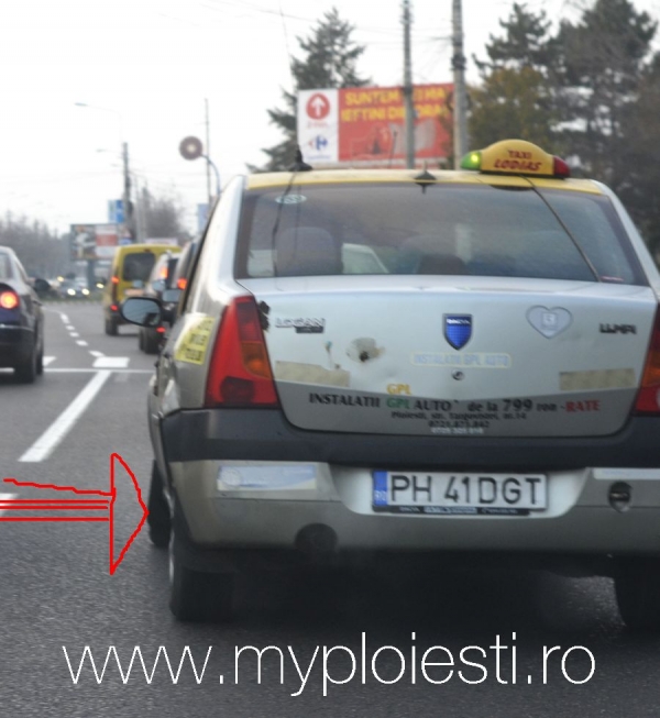 PERICOL IMINENT - Taxi cu roata STRAMBA - foto