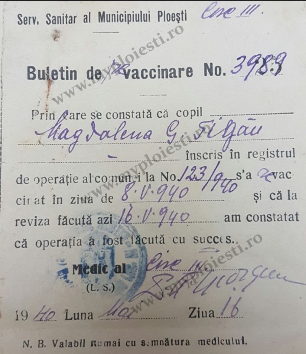 Ploiestiul de demult - Solutia la problema vaccinului pe care am uitat-o, ca prostii