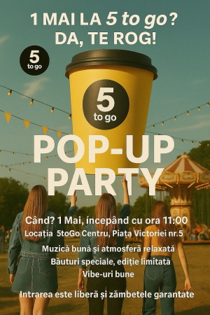 Petreceri la care îți poți lăsa adolescentul - Pop-Up Party by FiveToGo