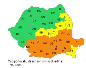 Ploiestiul, in cod portocaliu de viscol - FOTO