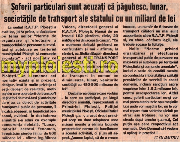 Transportul ilegal de persoane produce 1 miliard de lei paguba in Ploiesti