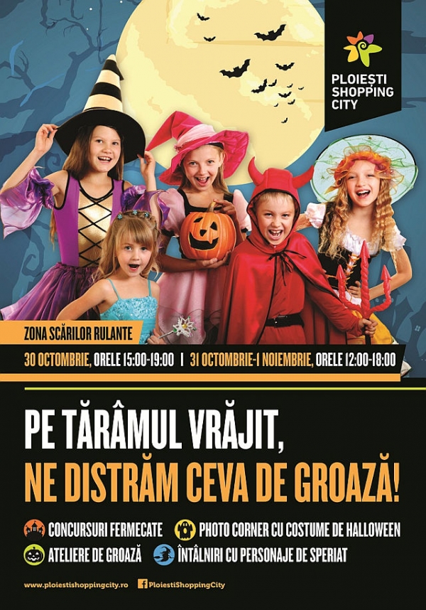 Distracție de groază pe tărâmul vrăjit la Ploiești Shopping City