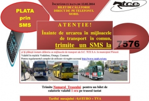 Cum iti cumperi bilet de autobuz prin SMS