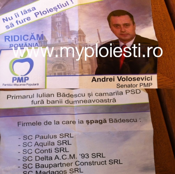 Volosevici a facut lista cu firme care dau spaga. De unde le stie?