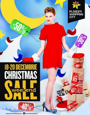 Xmas Sale Weekend, cu make-up si hair-styling gratuit, la Ploieşti Shopping City