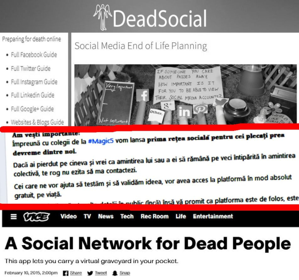 o rețea socială pentru morți se face la Ploiești