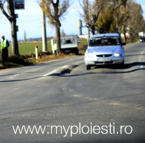 Atentie la intrarea in Ploiesti, dinspre Paulesti - CAROSABIL PERICULOS!