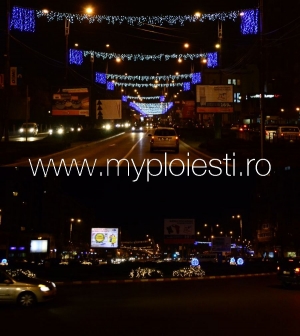 Ploiestiul in baie de lumina, noaptea - LISTA STRAZILOR UNDE AVEM ILUMINAT FESTIV